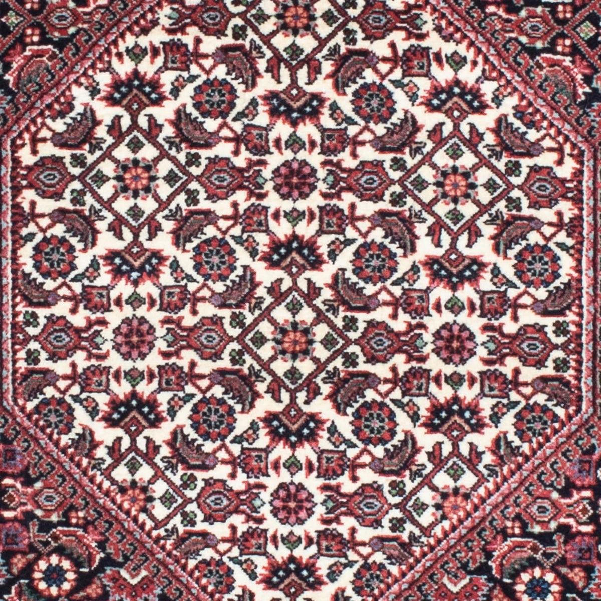 Løber Persisk tæppe - Bijar - 190 x 74 cm - mørkeblå