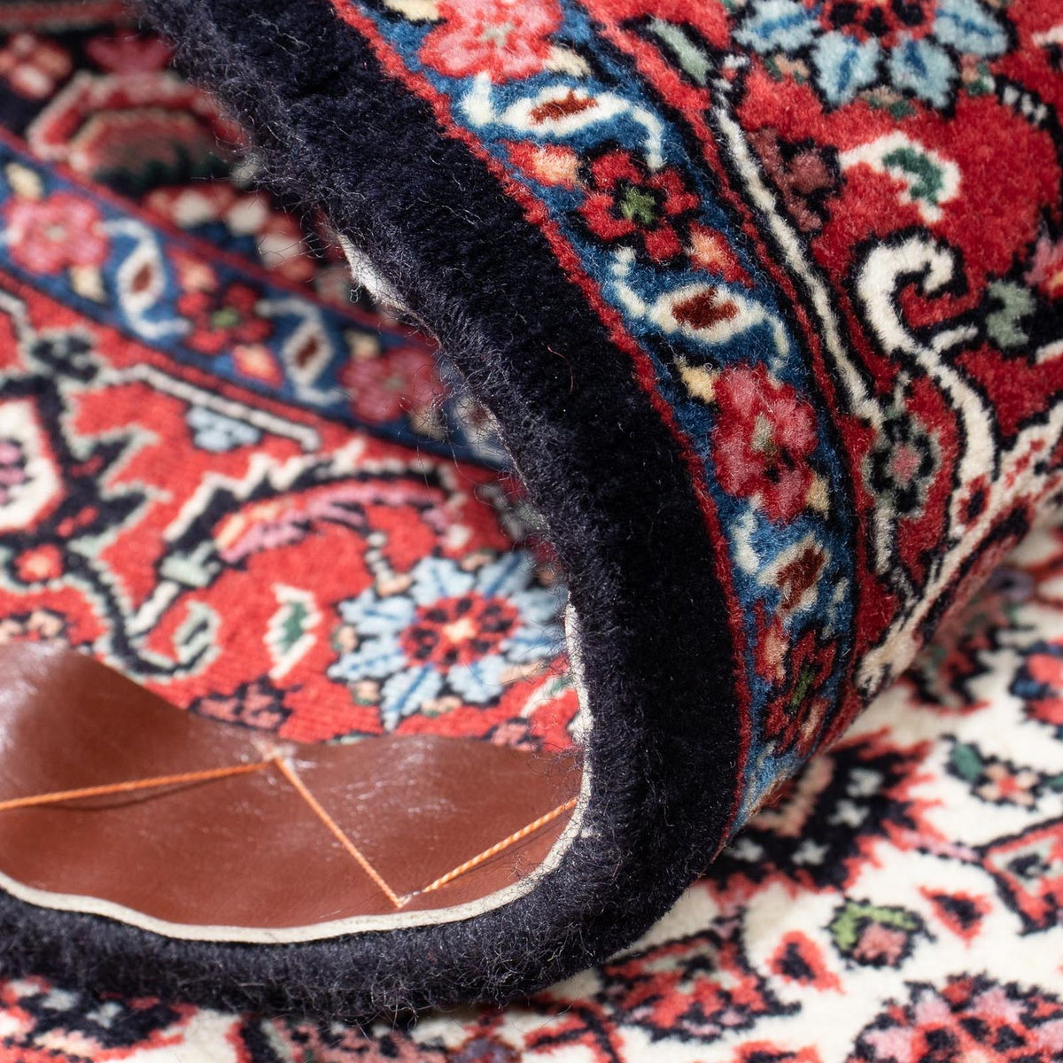 Løber Persisk tæppe - Bijar - 190 x 74 cm - mørkeblå