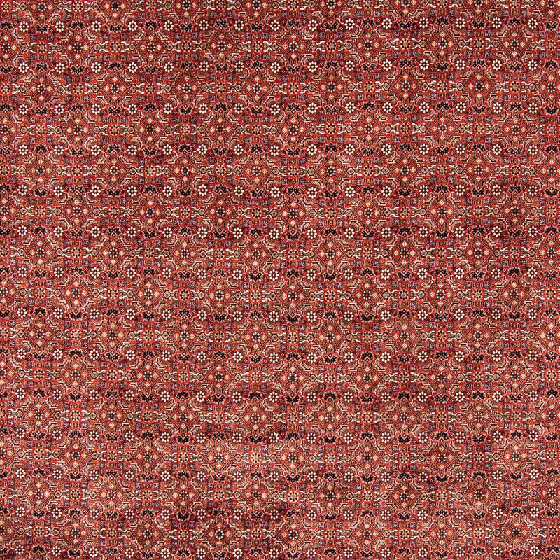 Persisk tæppe - Bijar - 403 x 298 cm - mørkerød
