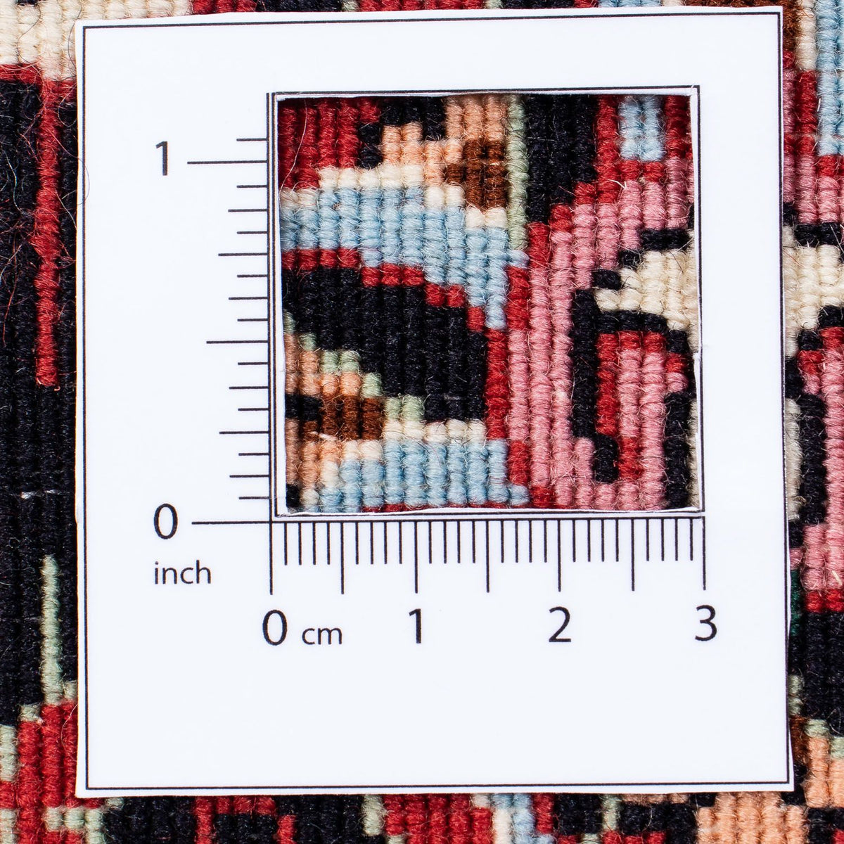 Persisk tæppe - Bijar - 296 x 250 cm - mørkerød