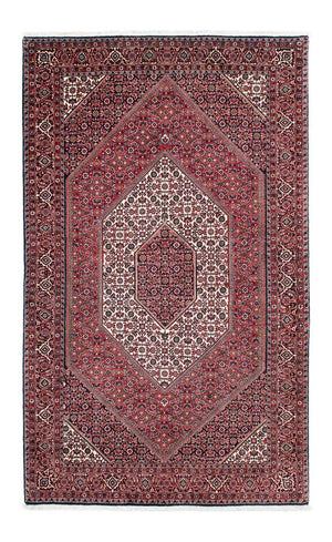 Persisk tæppe - Bijar - 215 x 132 cm - lysrød