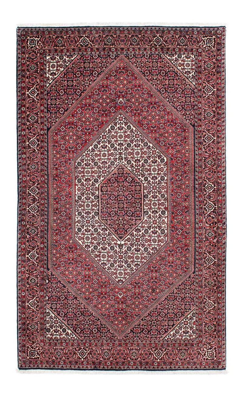 Persisk tæppe - Bijar - 215 x 132 cm - lysrød