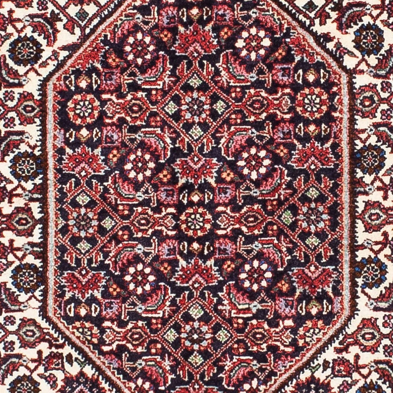 Persisk tæppe - Bijar - 215 x 132 cm - lysrød