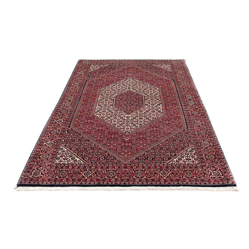 Persisk tæppe - Bijar - 215 x 132 cm - lysrød