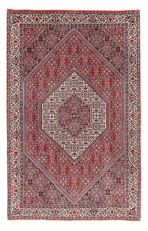 Persisk tæppe - Bijar - 180 x 112 cm - rød