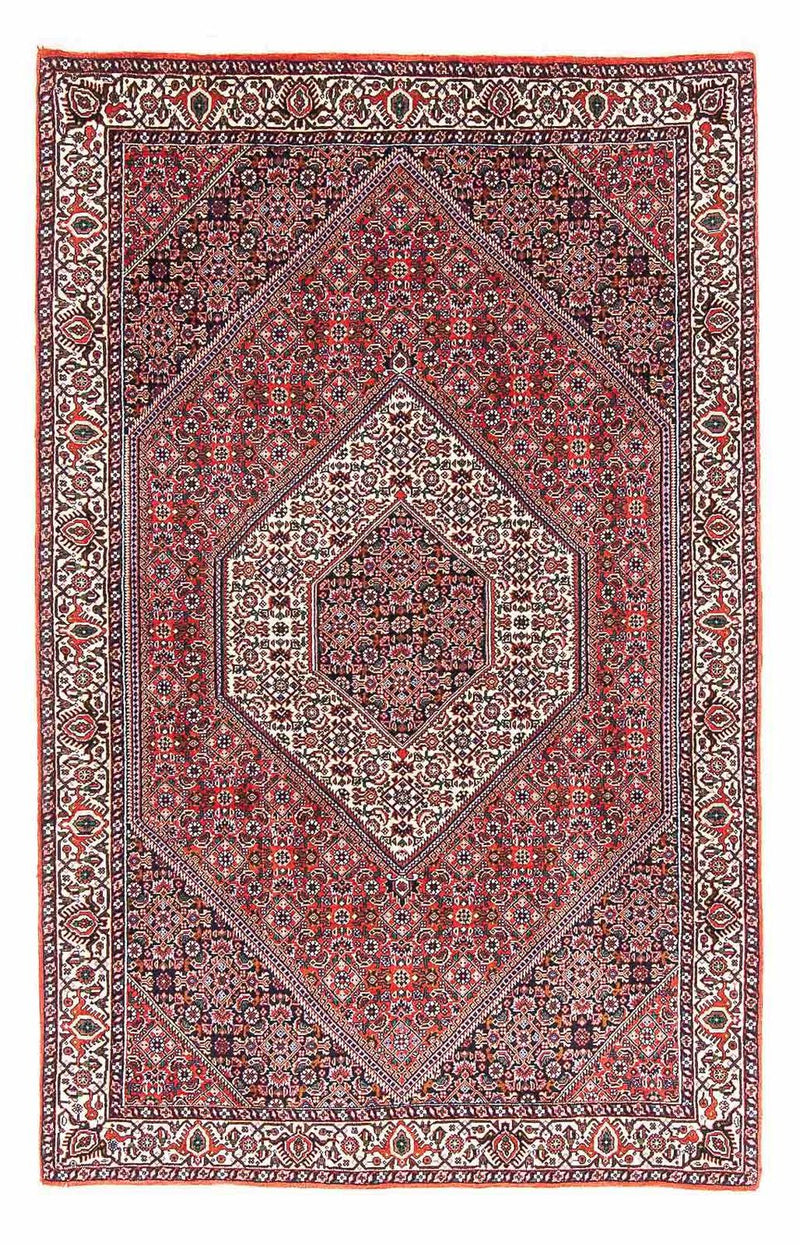 Persisk tæppe - Bijar - 180 x 112 cm - rød