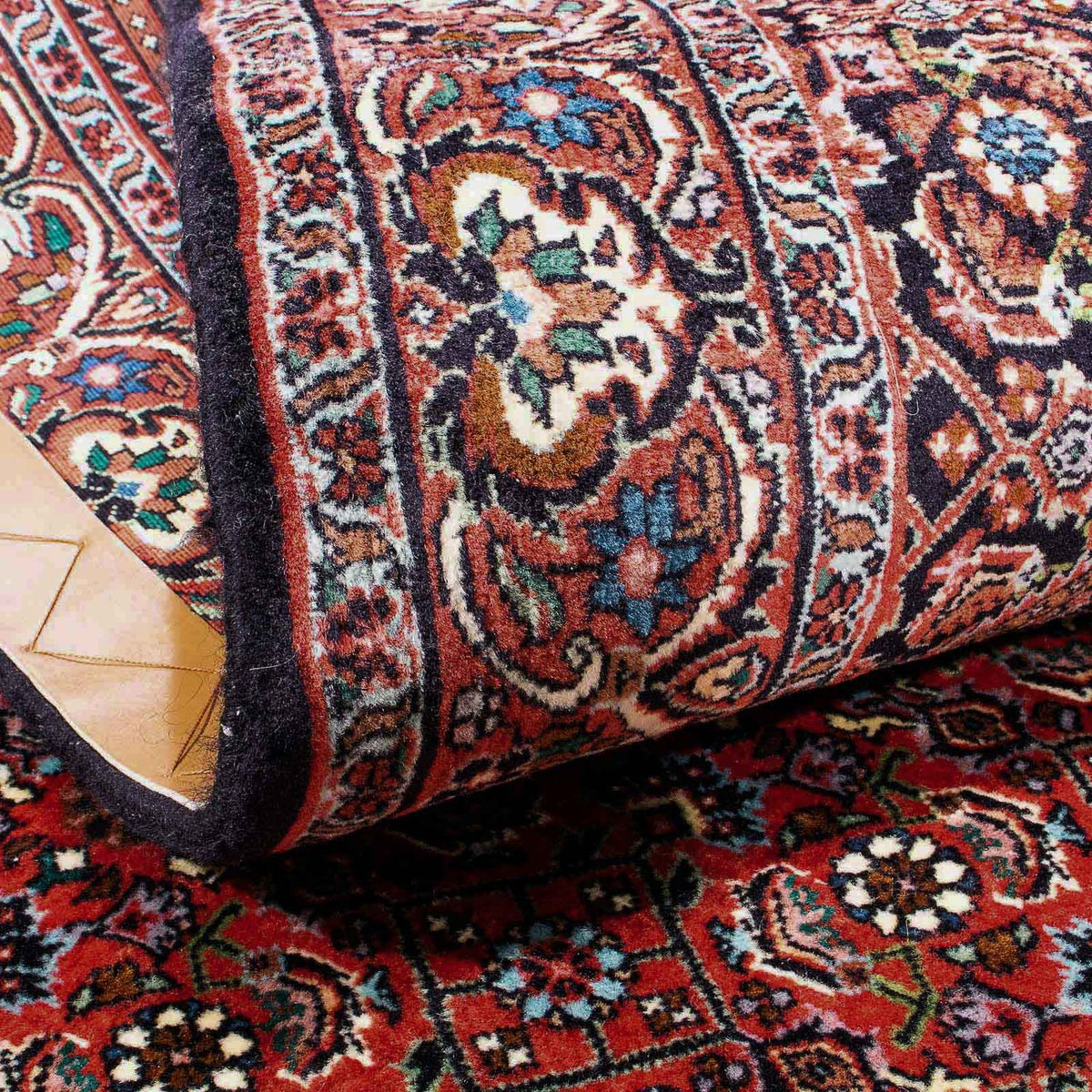 Persisk tæppe - Bijar - 183 x 110 cm - rød