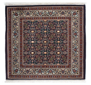 Persisk tæppe - Classic firkantet  - 104 x 103 cm - mørkeblå