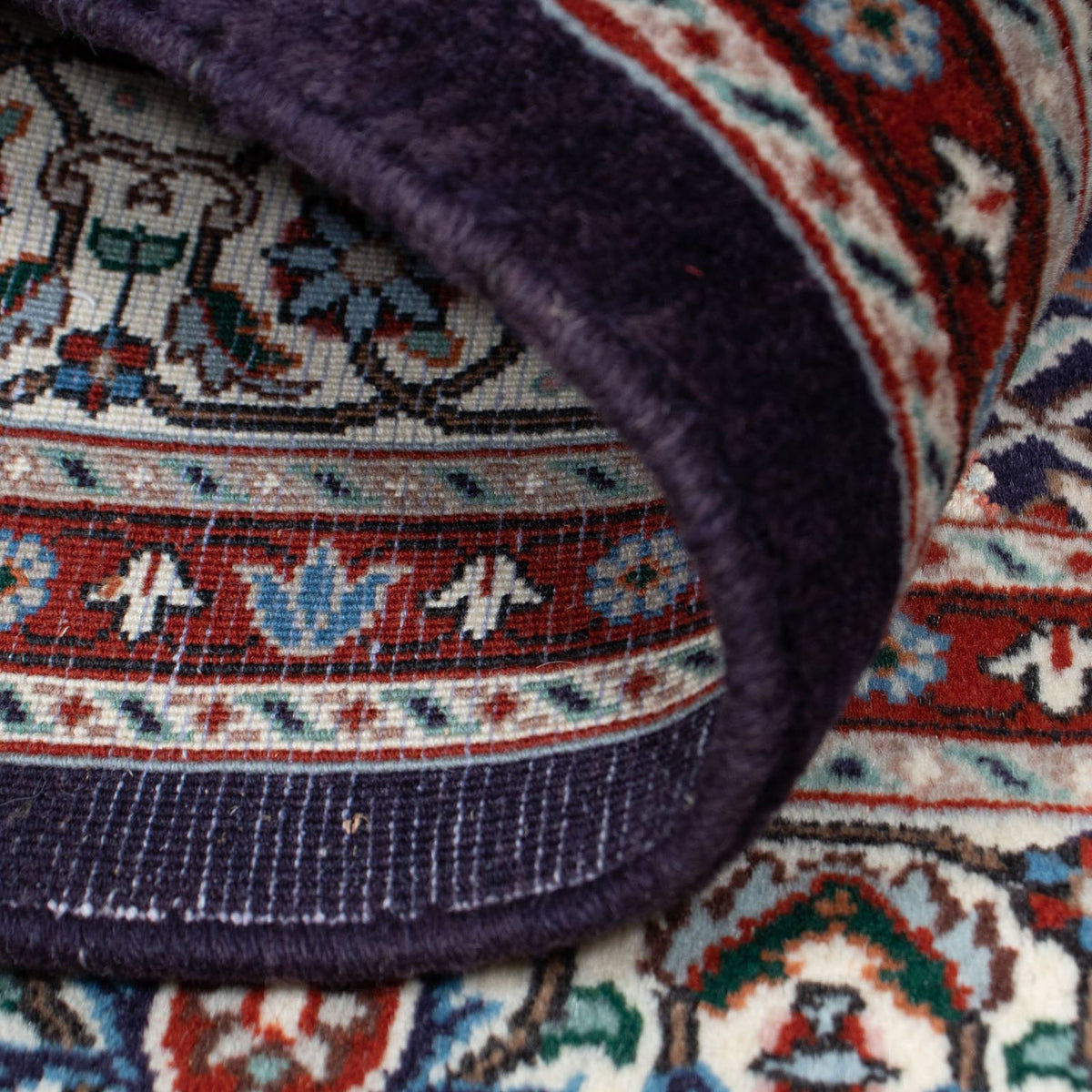 Persisk tæppe - Classic firkantet  - 104 x 103 cm - mørkeblå