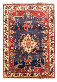 Persisk tæppe - Nomadisk - 170 x 117 cm - mørkeblå