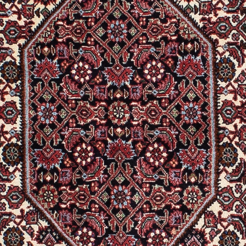 Persisk tæppe - Bijar - 200 x 128 cm - mørkeblå