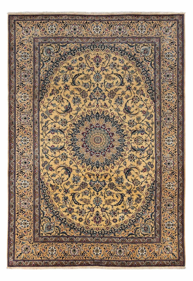 Persisk tæppe - Nain - Royal - 353 x 255 cm - mørk beige