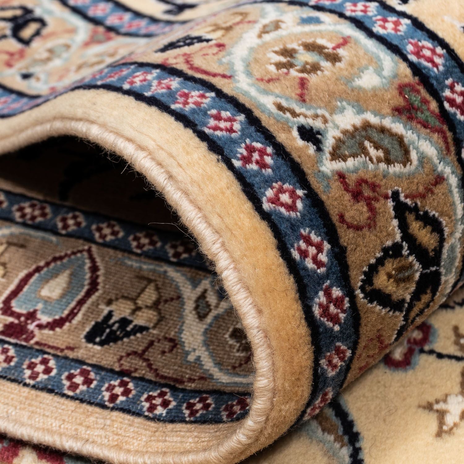 Persisk tæppe - Nain - Royal - 353 x 255 cm - mørk beige