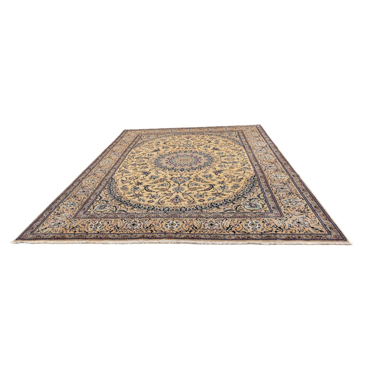 Persisk tæppe - Nain - Royal - 353 x 255 cm - mørk beige