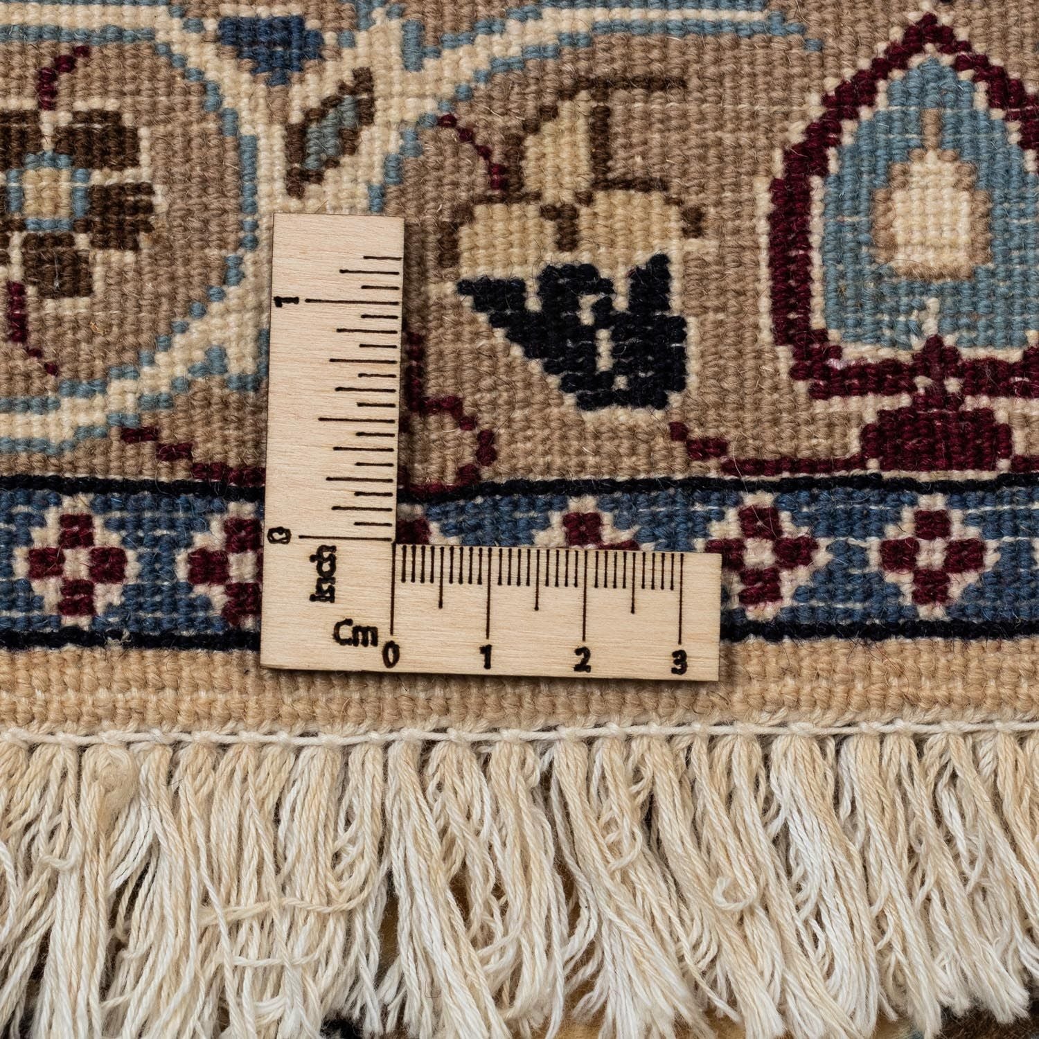 Persisk tæppe - Nain - Royal - 353 x 255 cm - mørk beige