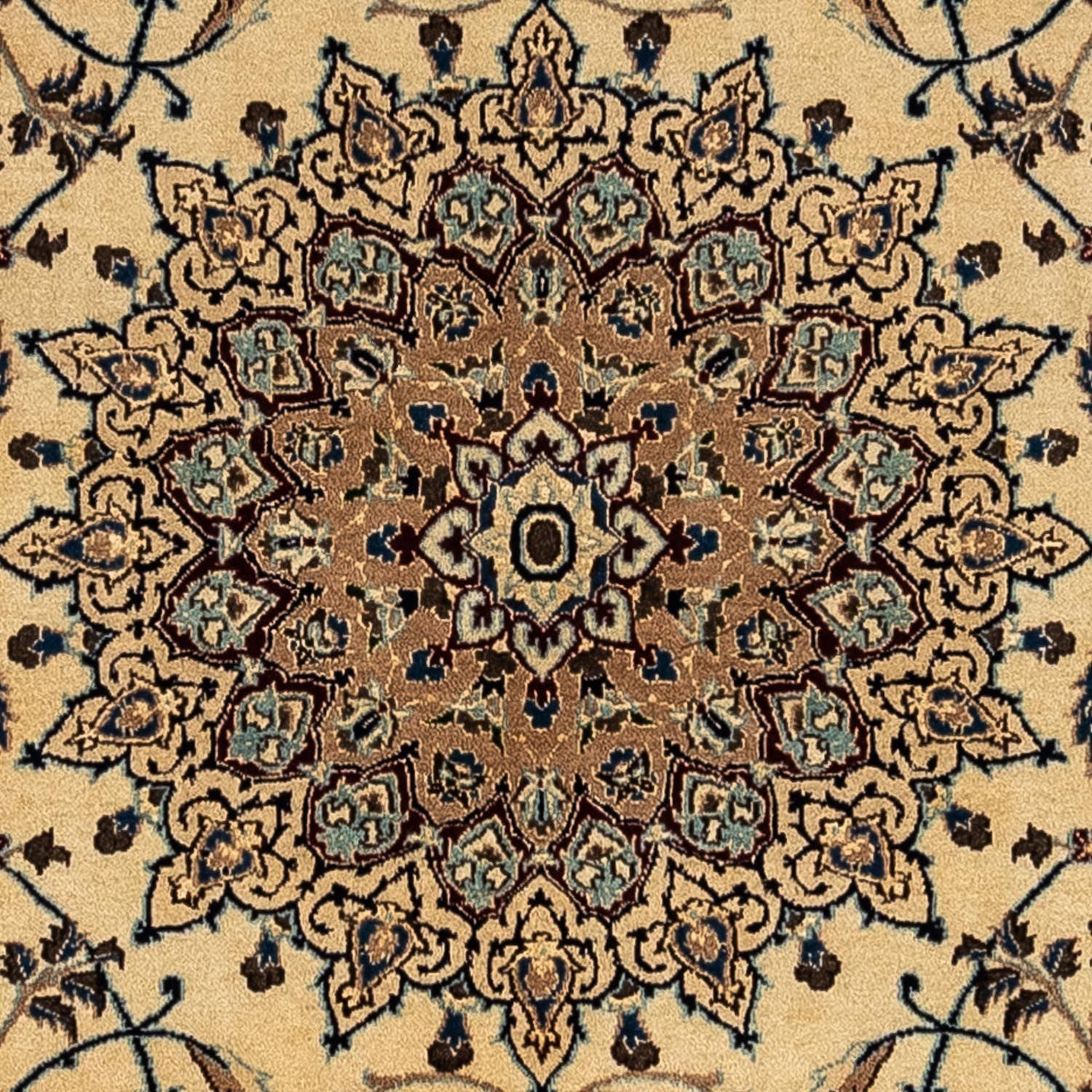 Persisk tæppe - Nain - Royal - 350 x 246 cm - mørk beige