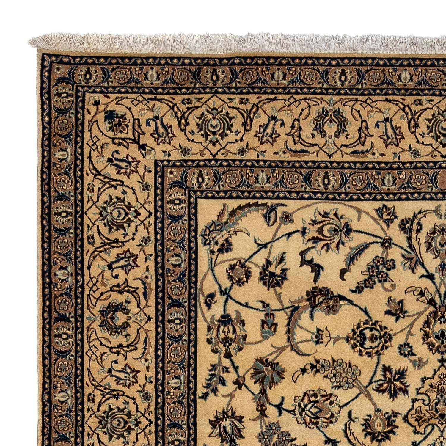 Persisk tæppe - Nain - Royal - 350 x 246 cm - mørk beige
