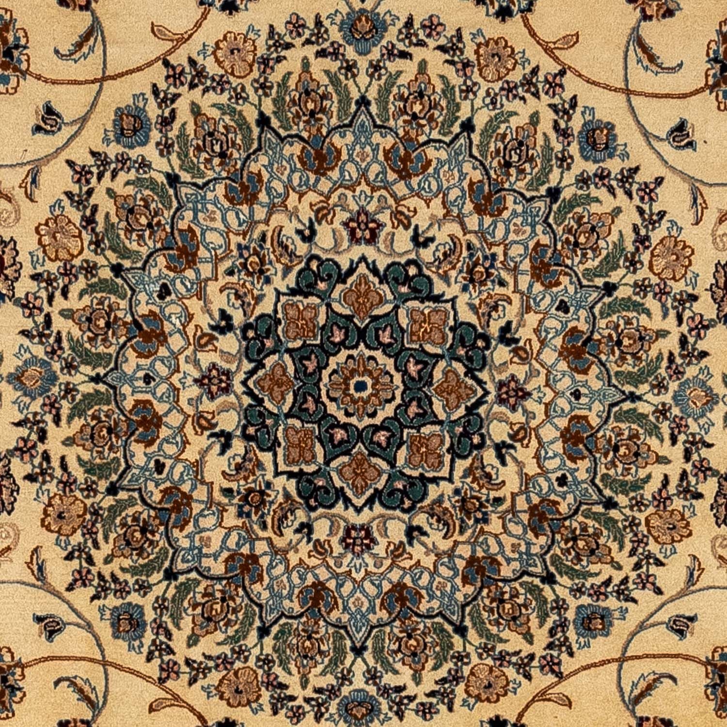 Persisk tæppe - Nain - Royal - 337 x 250 cm - mørk beige