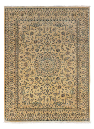 Persisk tæppe - Nain - Royal - 344 x 250 cm - lys brun