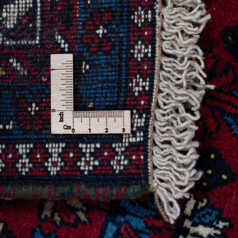 Persisk tæppe - Nomadisk - 296 x 200 cm - mørkerød