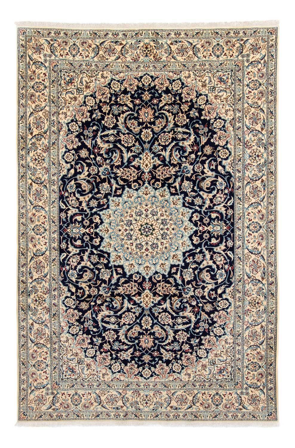 Persisk tæppe - Nain - Royal - 298 x 200 cm - mørkeblå