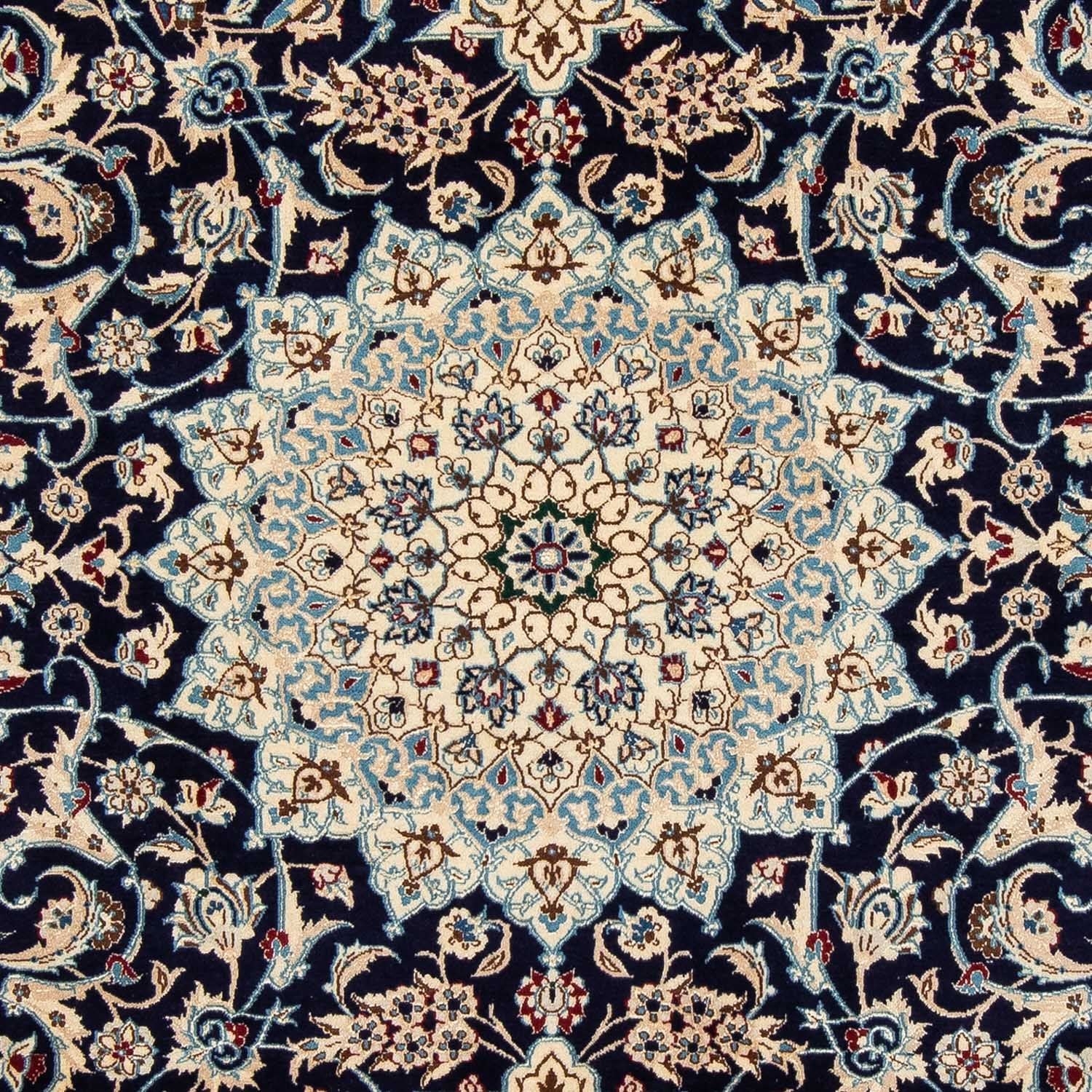 Persisk tæppe - Nain - Royal - 298 x 200 cm - mørkeblå