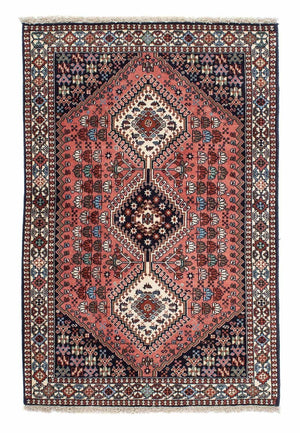Persisk tæppe - Nomadisk - 148 x 102 cm - lysrød