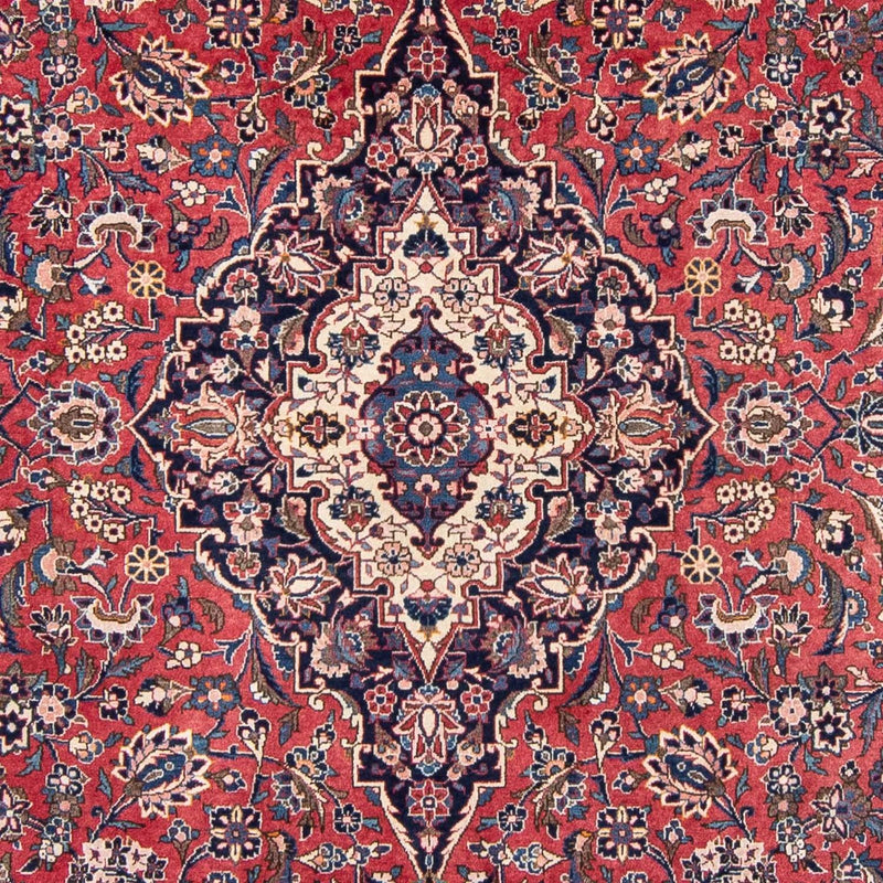 Persisk tæppe - Keshan - 338 x 230 cm - lysrød