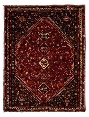 Persisk tæppe - Nomadisk - 310 x 228 cm - mørkerød