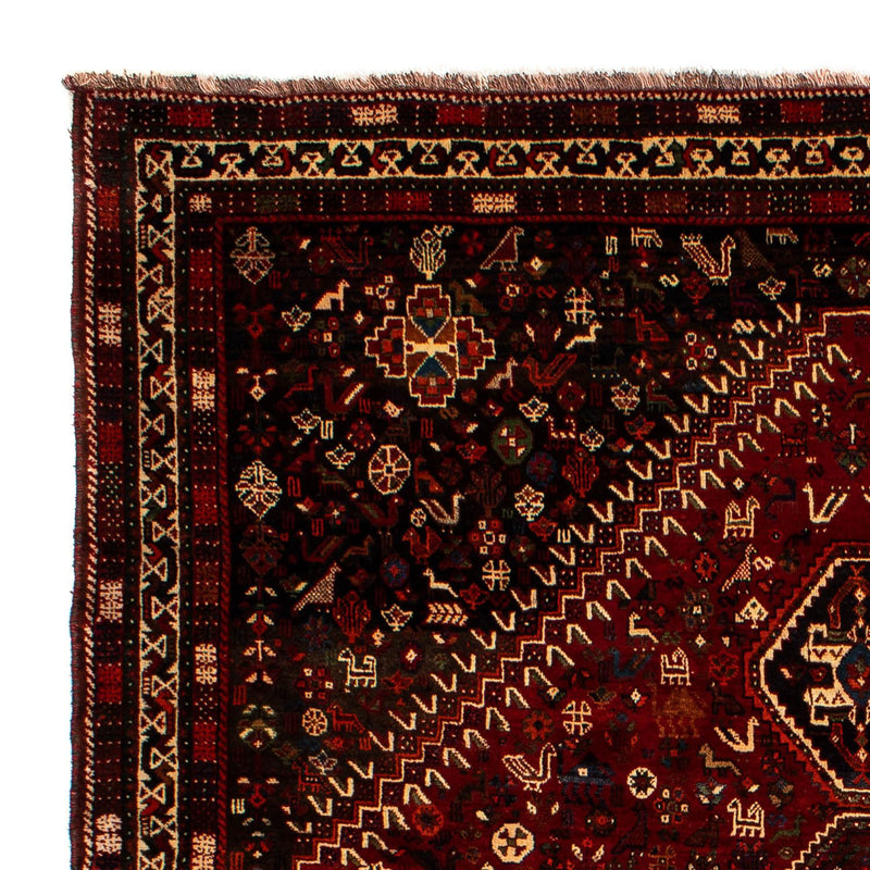 Persisk tæppe - Nomadisk - 310 x 228 cm - mørkerød