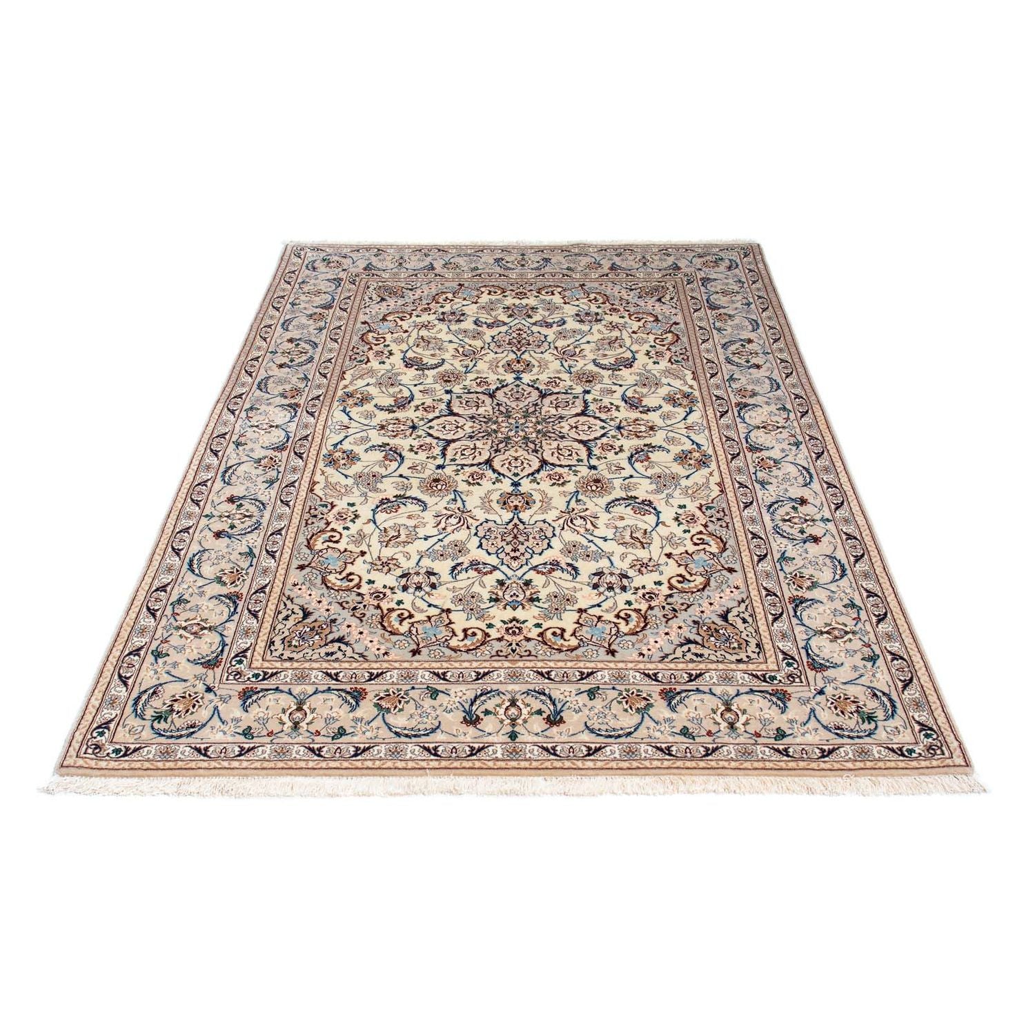 Persisk tæppe - Isfahan - Premium - 205 x 128 cm - beige