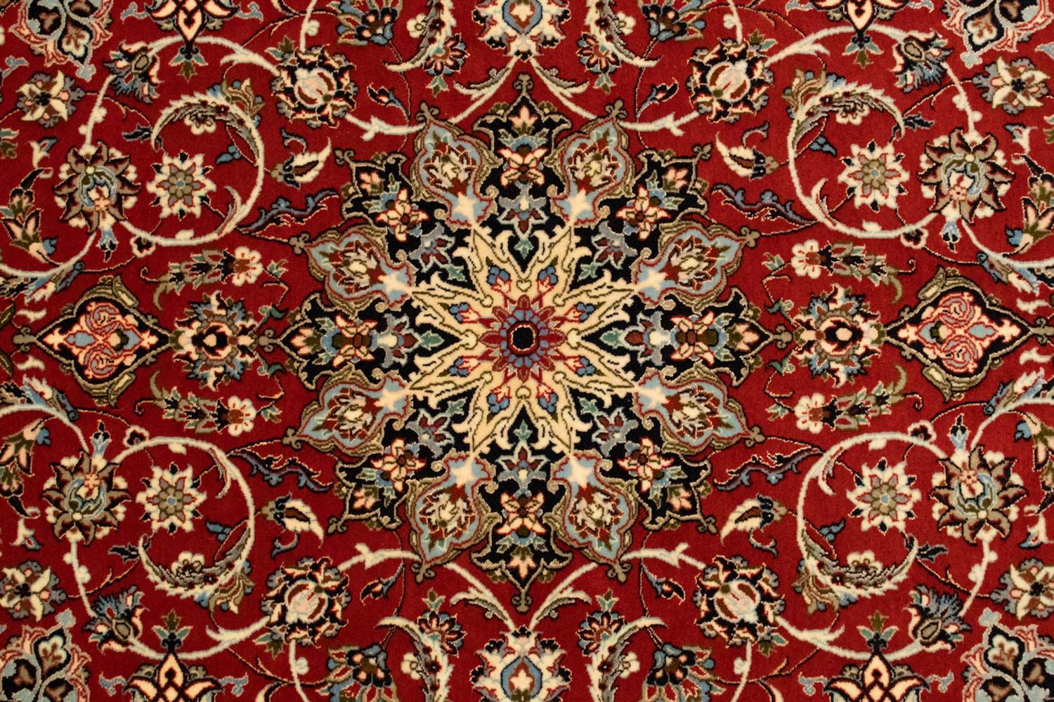 Persisk tæppe - Isfahan - Premium - 164 x 112 cm - rød