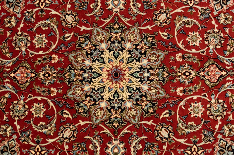 Persisk tæppe - Isfahan - Premium - 164 x 112 cm - rød