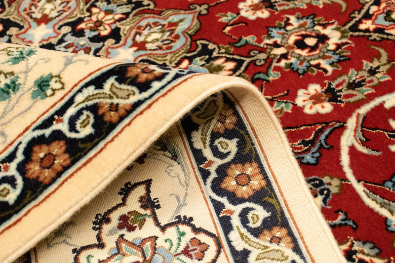 Persisk tæppe - Isfahan - Premium - 164 x 112 cm - rød