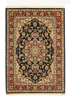 Persisk tæppe - Ghom - 151 x 105 cm - sort