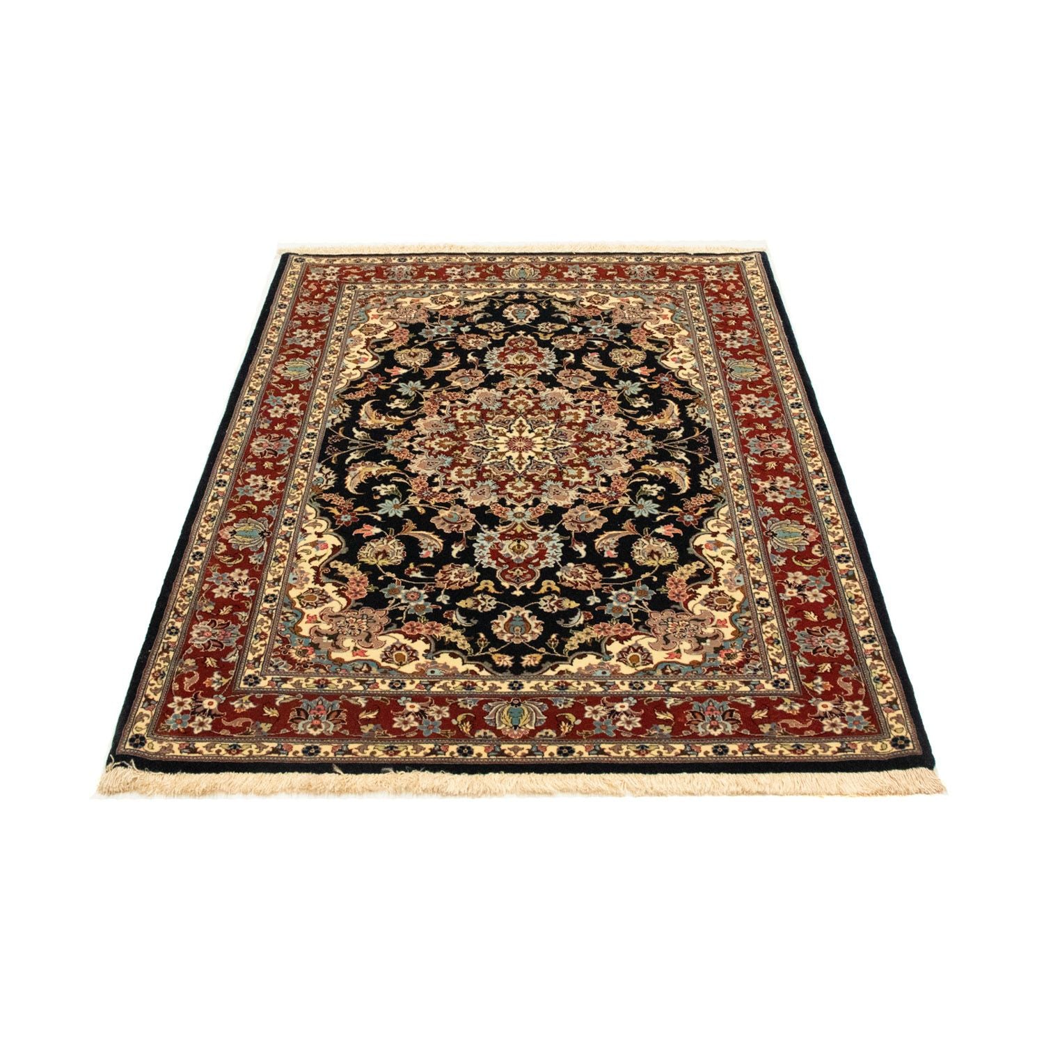 Persisk tæppe - Ghom - 151 x 105 cm - sort