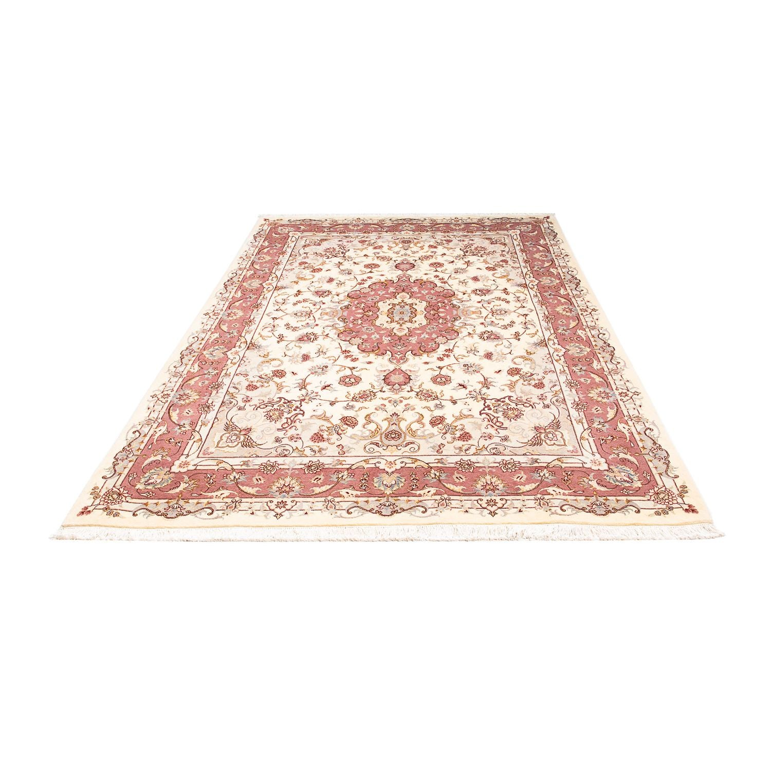 Persisk tæppe - Tabriz - Royal - 242 x 167 cm - beige