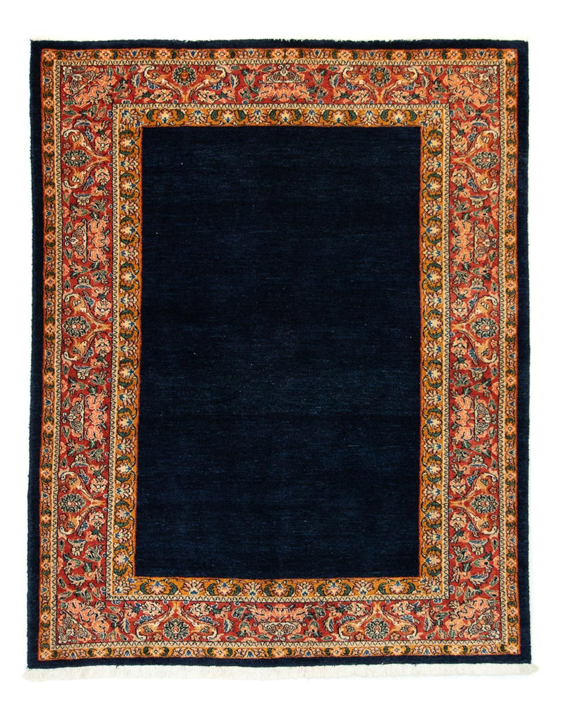 Gabbeh Tæppe - Loribaft Persisk - 189 x 147 cm - mørkeblå