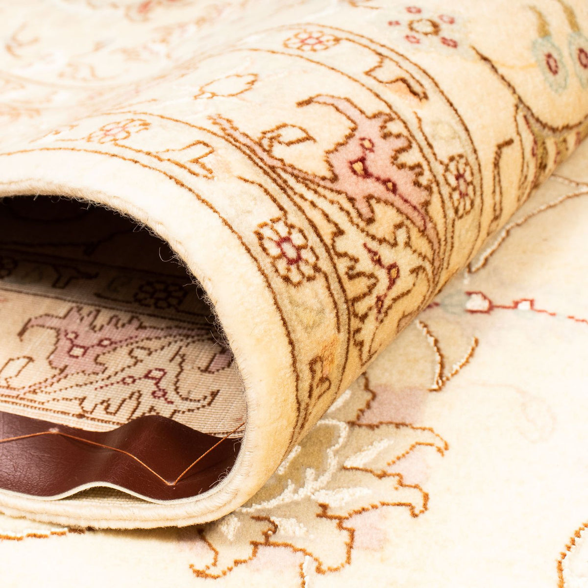 Persisk tæppe - Tabriz - Royal - 393 x 298 cm - lys brun