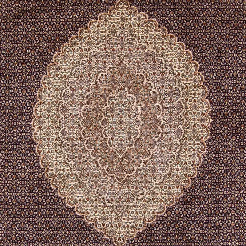 Persisk tæppe - Tabriz - 354 x 250 cm - lys brun