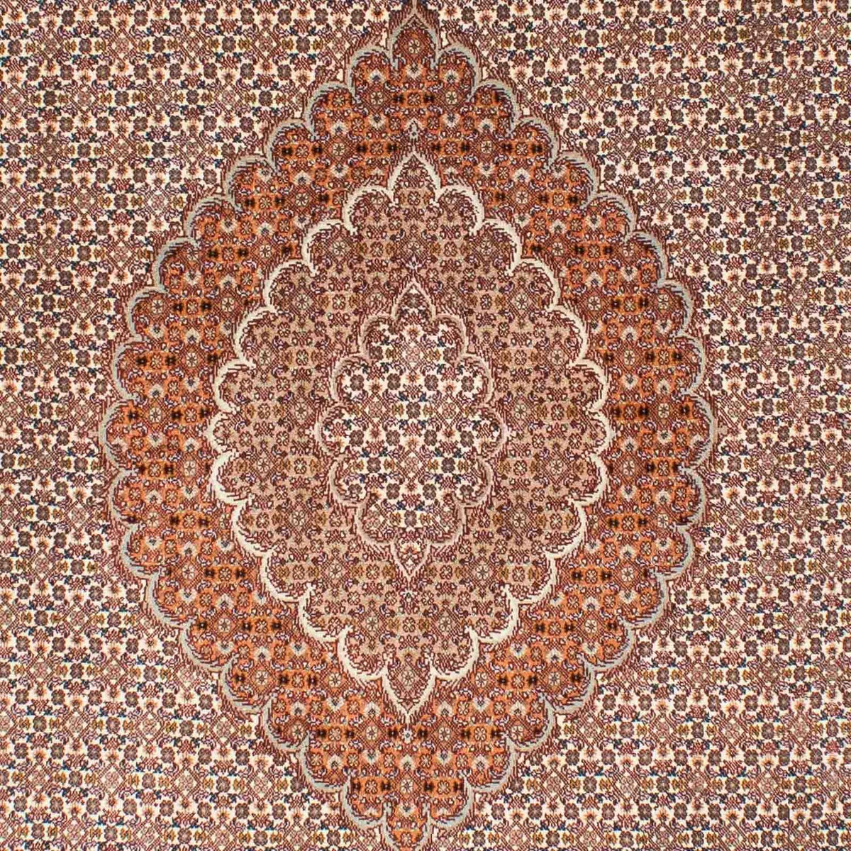 Persisk tæppe - Tabriz - 246 x 170 cm - lys brun