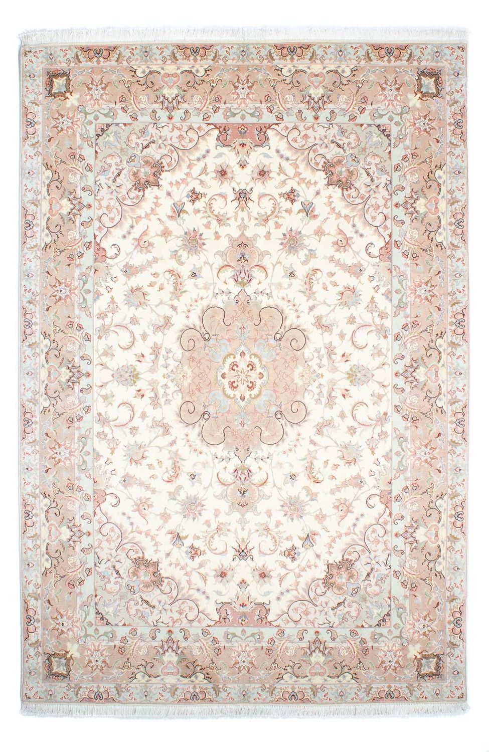 Persisk tæppe - Tabriz - Royal - 248 x 168 cm - beige