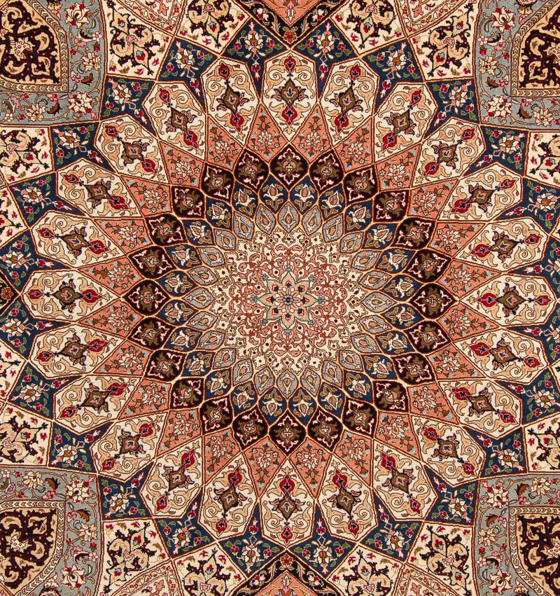 Persisk tæppe - Tabriz - Royal - 242 x 202 cm - flerfarvet