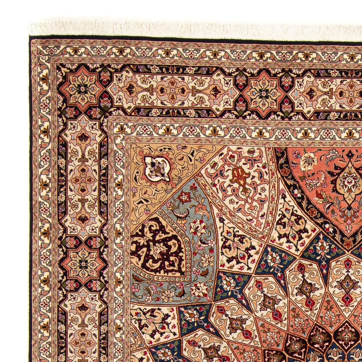 Tabriz - 50 Raj Tæppe 202x242cm - Persisk tæppe