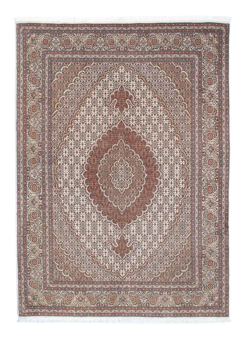 Persisk tæppe - Tabriz - Royal - 210 x 150 cm - lys brun