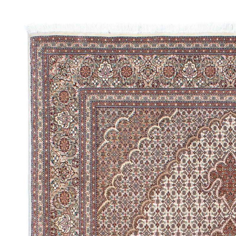 Persisk tæppe - Tabriz - Royal - 210 x 150 cm - lys brun