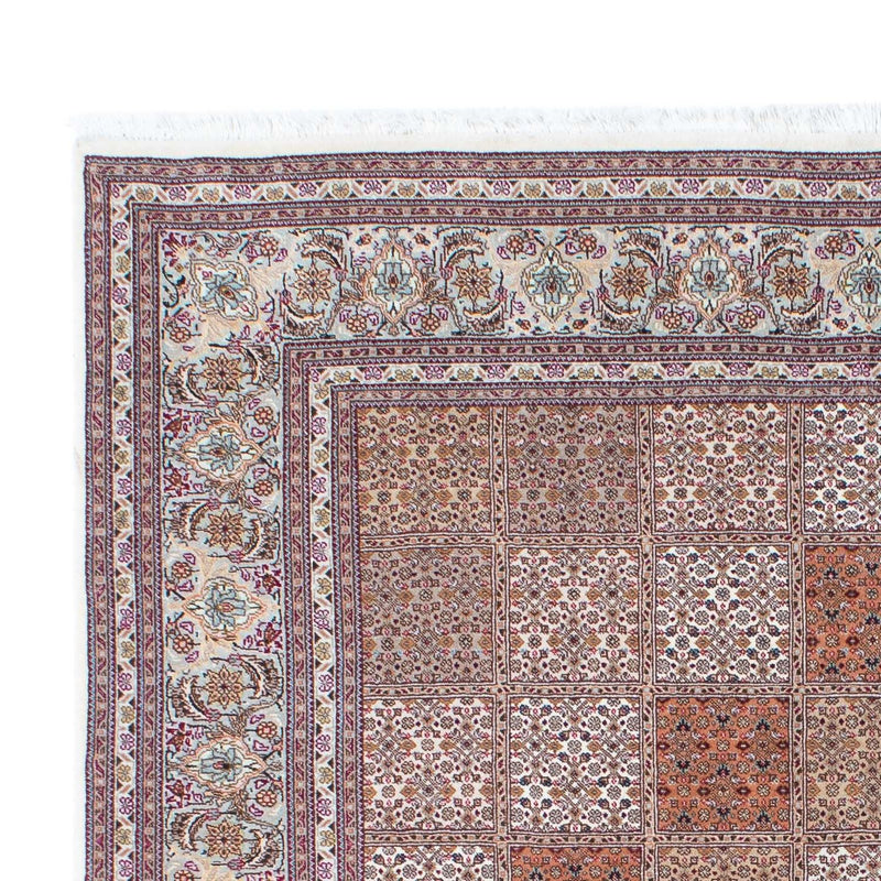 Persisk tæppe - Tabriz firkantet  - 153 x 150 cm - mørkerød