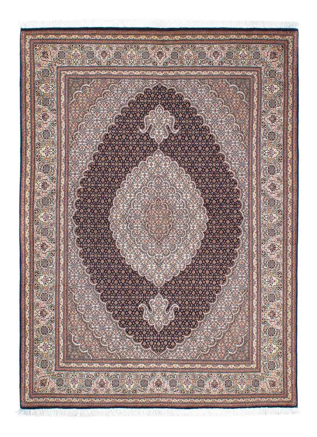Persisk tæppe - Tabriz - 206 x 149 cm - lys brun