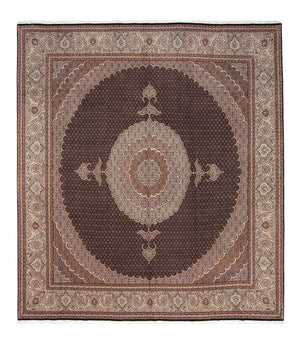 Persisk tæppe - Tabriz firkantet  - 315 x 298 cm - mørkebrun