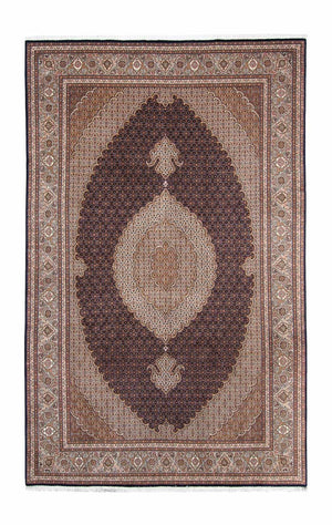 Persisk tæppe - Tabriz - 310 x 200 cm - mørkeblå
